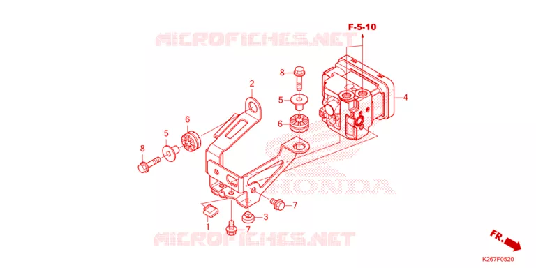 VOORREM HOOFDCILINDER/ABS MODULATOR Honda MOTO 125 MSX 2023  MSX125AP