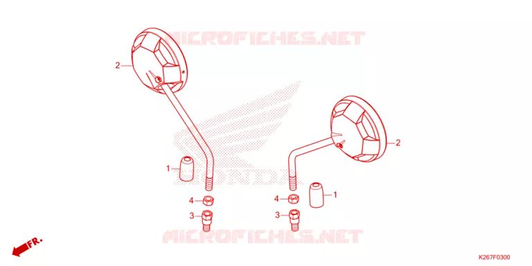 TRUNK LIGHT/MIRROR Honda MOTO 125 MSX 2023  MSX125AP