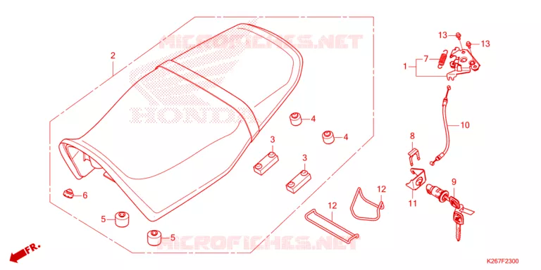 ZITTING/ZITTING KAP Honda MOTO 125 MSX 2023  MSX125P_LO