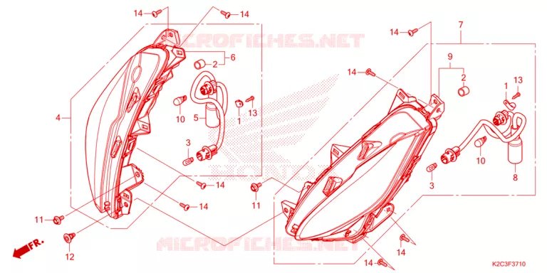 VOOR KNIPPERLICHT Honda SCOOTER 110 DIO 2021  NSC110M