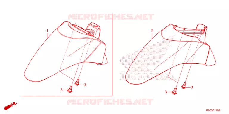 VOOR STROOMLIJNKAP/OPSTAP VLOER Honda SCOOTER 110 DIO 2021  NSC110M
