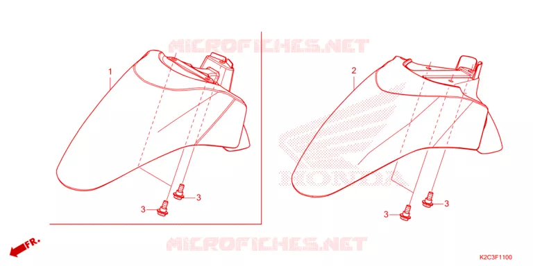 VOOR STROOMLIJNKAP/OPSTAP VLOER Honda SCOOTER 110 VISION 2022  NSC110N