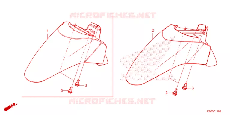 VOOR STROOMLIJNKAP/OPSTAP VLOER Honda SCOOTER 110 VISION 2023  NSC110P