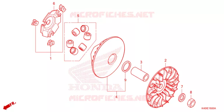 AANDRIJFFACE/ KICKSTARTER SPIL Honda SCOOTER 125 FORZA 2023  NSS125ADP