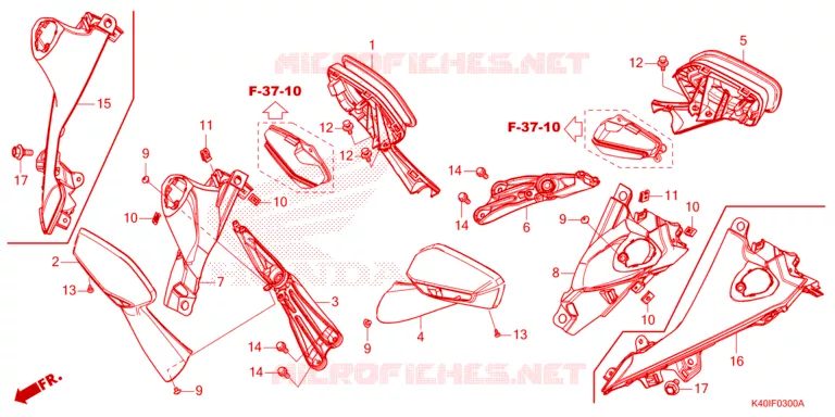 TRUNK LIGHT/MIRROR Honda SCOOTER 125 FORZA 2023  NSS125ADP