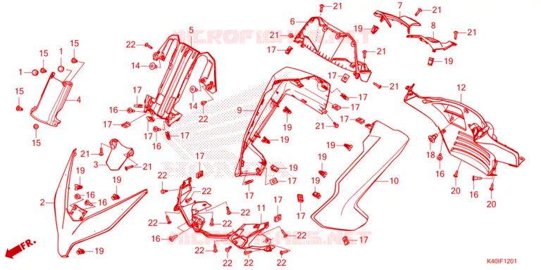 VOORKAP Honda SCOOTER 125 FORZA 2023  NSS125ADP