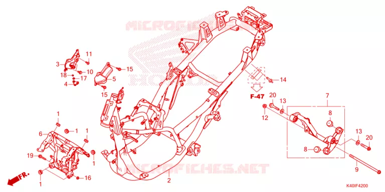 FRAME CHASSIS Honda SCOOTER 125 FORZA 2023  NSS125ADP