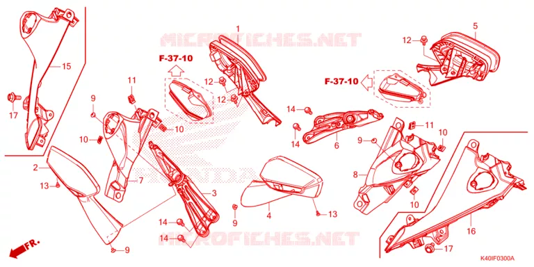 TRUNK LIGHT/MIRROR Honda SCOOTER 125 FORZA 2023  NSS125ADP