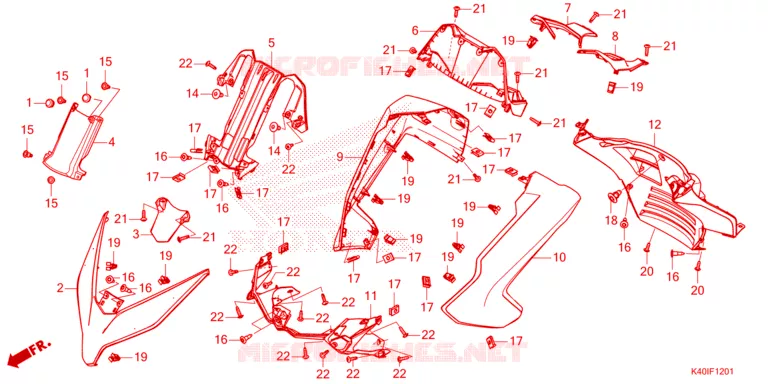 VOORKAP Honda SCOOTER 125 FORZA 2023  NSS125ADP