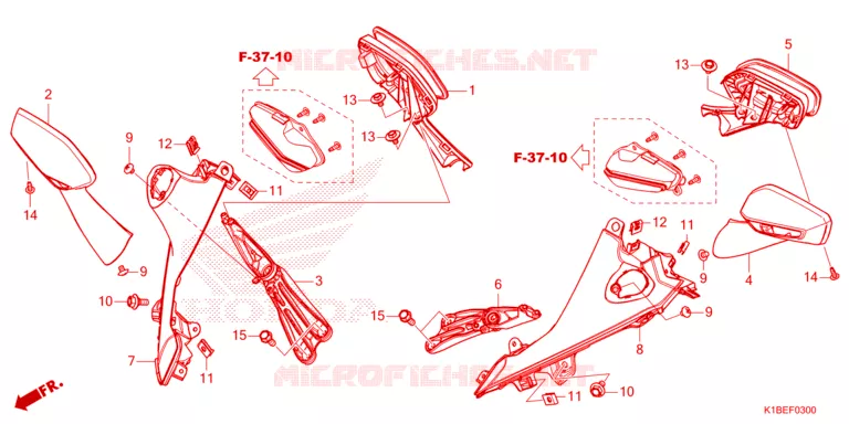 TRUNK LIGHT/MIRROR Honda SCOOTER 350 FORZA 2024  NSS350AP