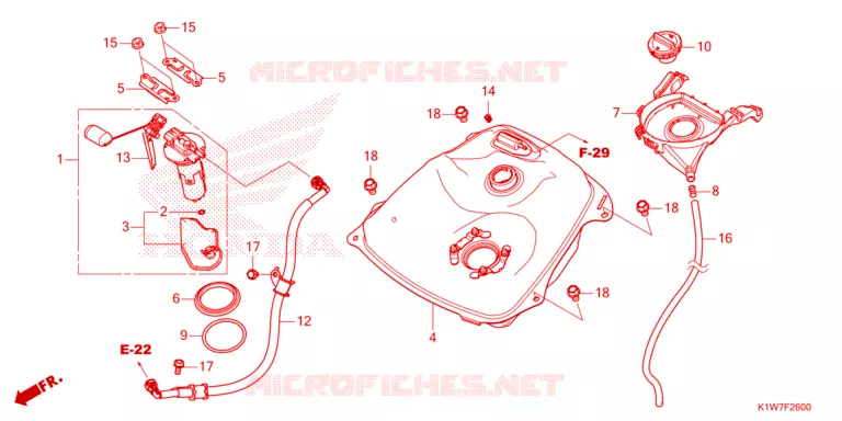 BRANDSTOF TANK  Honda SCOOTER 350 SH 2023  SH350ASP