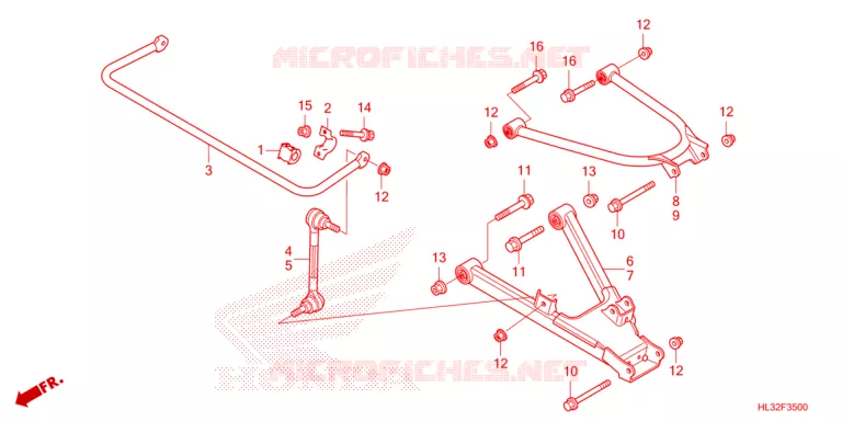ACHTER ARM Honda ATV 700 PIONEER 2023  SXS700M4DP