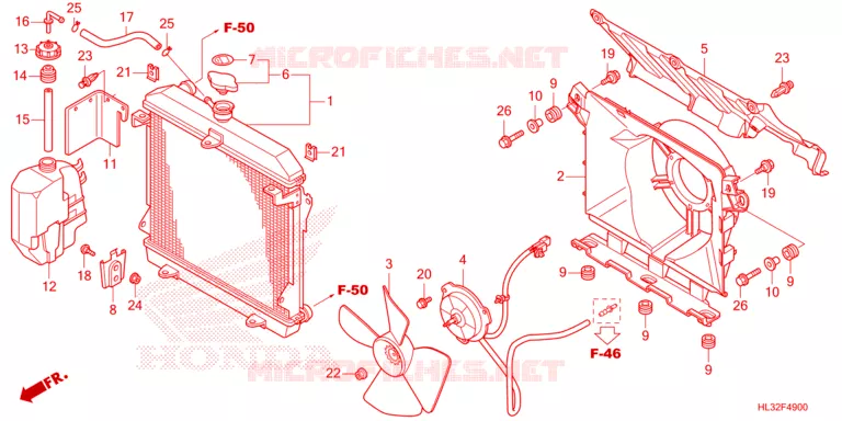 RADIATOR Honda ATV 700 PIONEER 2023  SXS700M4DP
