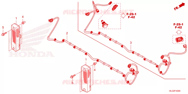ACHTERLICHT Honda ATV 700 PIONEER 2023  SXS700M4DP