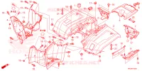 ACHTER STROOMLIJNKAP  voor Honda FOURTRAX 420 RANCHER 4X4 Manual Shift 2022
