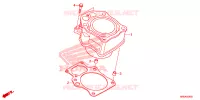 ACHTER REM HOOFD  voor Honda FOURTRAX 520 RUBICON IRS EPS 2022