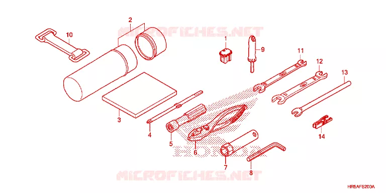 GEREEDSCHAP Honda ATV 520 FOURTRAX 2023  TRX520FM6P