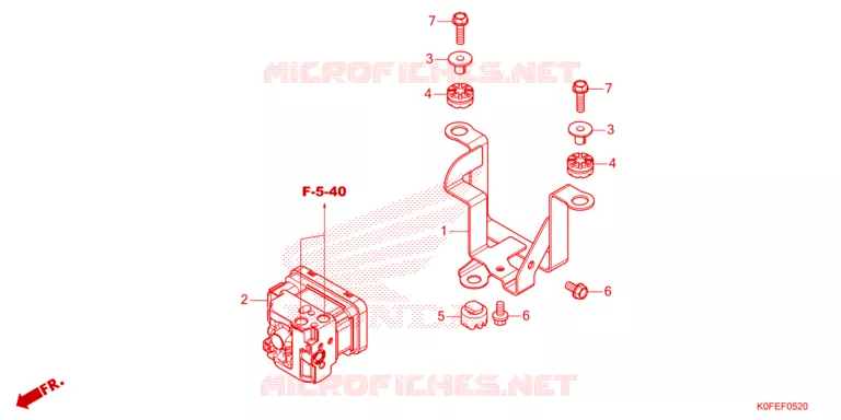 VOORREM HOOFDCILINDER/ABS MODULATOR Honda MOTO 125 MONKEY 2023  Z125MAP