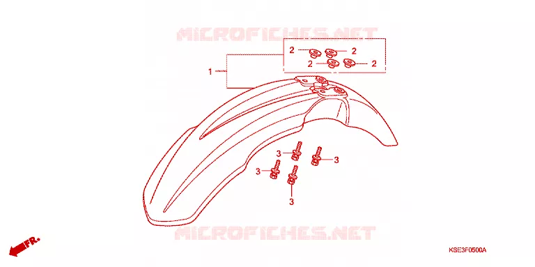 VOOR STROOMLIJNKAP/OPSTAP VLOER Honda MOTO 150 CRF 2010  CRF150RB9