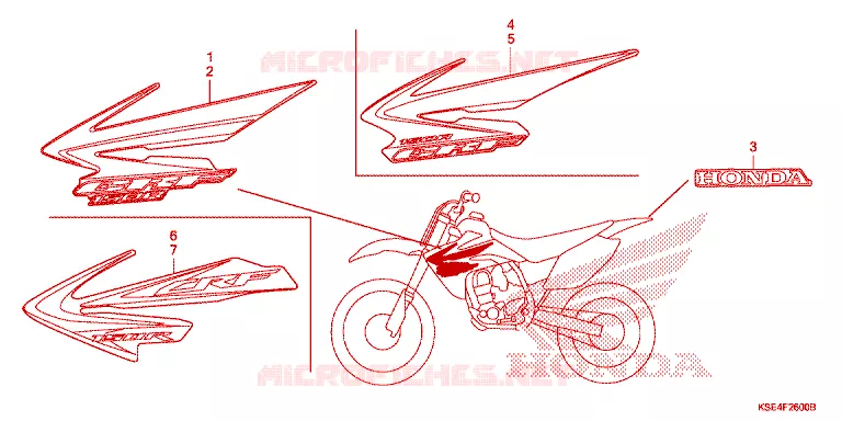 MERK ('07,'08,'12) Honda MOTO 150 CRF 2007  CRF150R7