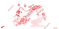 BEDRADINGSBUNDEL/ ONTSTEKINGSSPOEL voor Honda CRF 150 R RED 2009