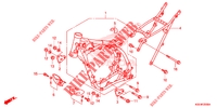 FRAME CHASSIS voor Honda CRF 150 R RED 2009