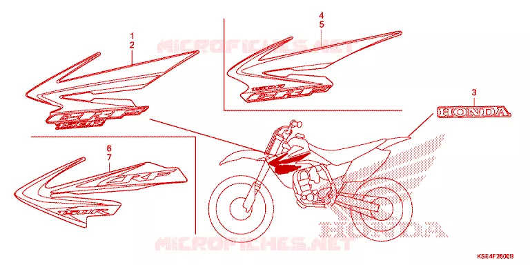 MERK ('07,'08,'12) Honda MOTO 150 CRF 2008  CRF150RB8