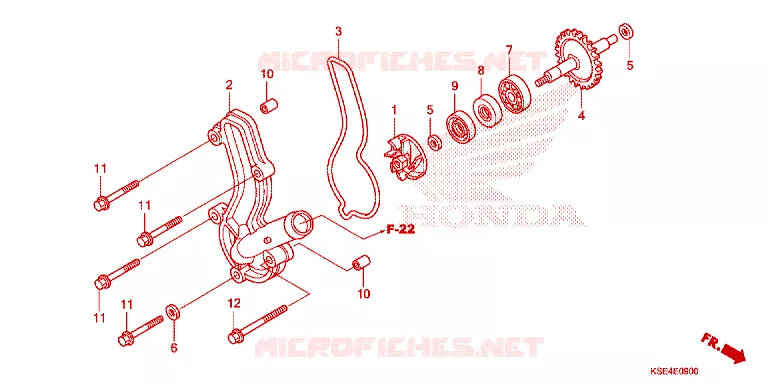WATERPOMP Honda MOTO 150 CRF 2008  CRF150RB8