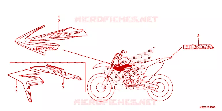 MERK(1) Honda MOTO 150 CRF 2014  CRF150RBE
