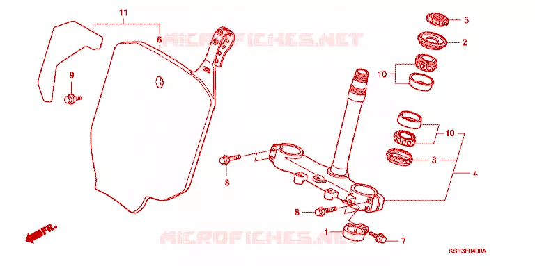 VOOR VORK/STURING STANG Honda MOTO 150 CRF 2012  CRF150RBC
