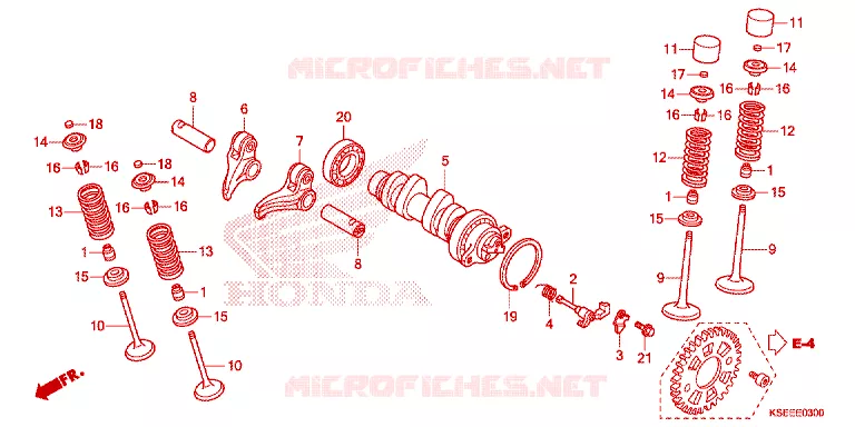 NOKKENAS/KLEP Honda MOTO 150 CRF 2013  CRF150RD