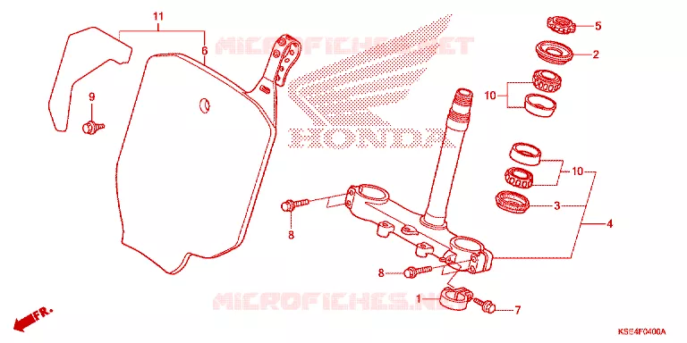 VOOR VORK/STURING STANG Honda MOTO 150 CRF 2007  CRF150R7