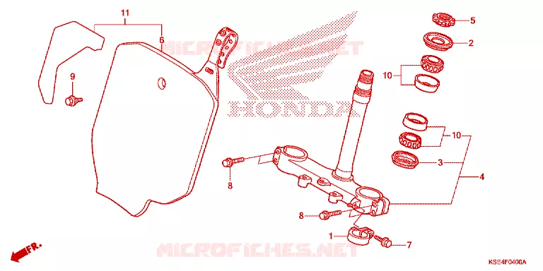 VOOR VORK/STURING STANG Honda MOTO 150 CRF 2007  CRF150RB7