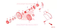 AANDRIJFFACE/ KICKSTARTER SPIL voor Honda CRF 150 R BIG WHEELS 2013