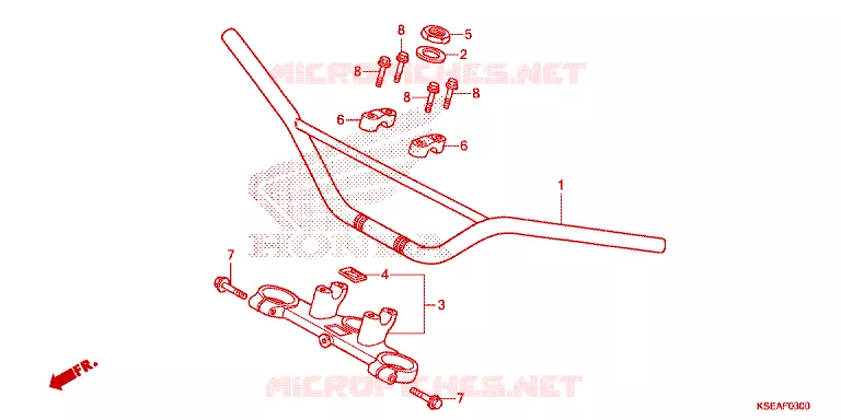 HENDEL PIJP/BOVENSTE BRUG Honda MOTO 150 CRF 2013  CRF150RBD