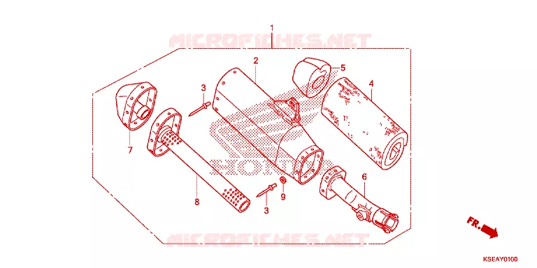 UITLAATDEMPER  Honda MOTO 150 CRF 2013  CRF150RBD