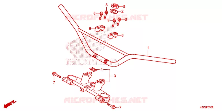 HENDEL PIJP/BOVENSTE BRUG Honda MOTO 150 CRF 2017  CRF150RBH