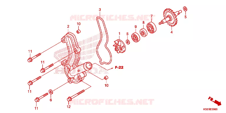 WATERPOMP Honda MOTO 150 CRF 2017  CRF150RBH