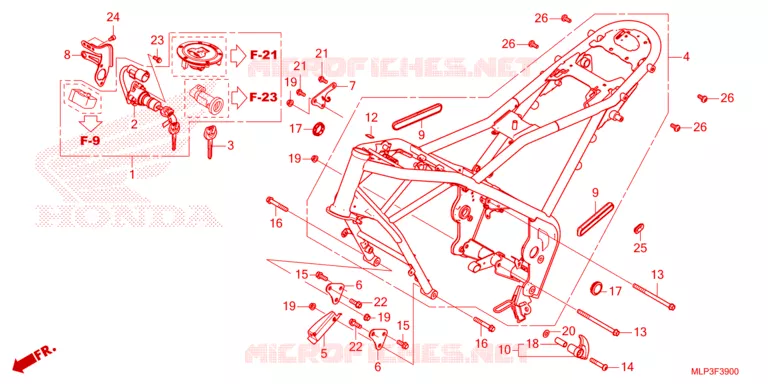 FRAME CHASSIS Honda MOTO 500 CL 2023  CL500AP