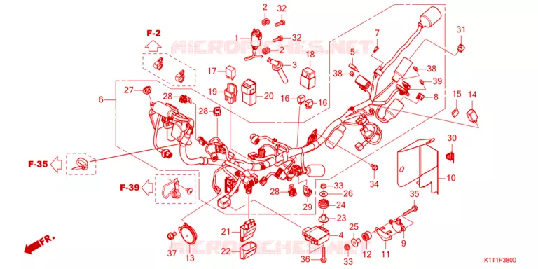 BEDRADINGSBUNDEL (CRF250LA/LDA) Honda MOTO 250 CRF 2023  CRF250LAP