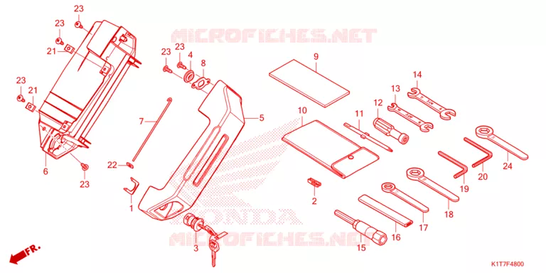 GEREEDSCHAP/GEREEDSCHAP BOX Honda MOTO 250 CRF 2024  CRF250LAP