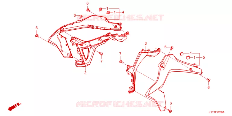 DEKBAND (CRF250LA/LDA) Honda MOTO 250 CRF 2023  CRF250LDAP