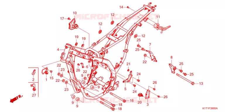 FRAME CHASSIS Honda MOTO 250 CRF 2024  CRF250LDAP