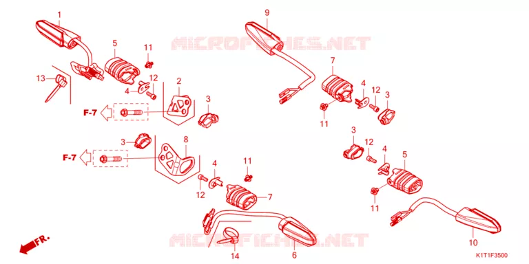 KNIPPERLICHT Honda MOTO 250 CRF 2023  CRF250LDAP