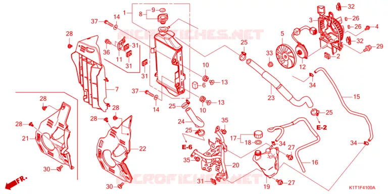 RADIATOR Honda MOTO 250 CRF 2023  CRF250LDAP