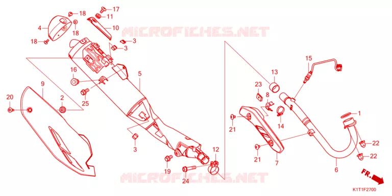 UITLAATDEMPER  Honda MOTO 250 CRF 2023  CRF250LDAP
