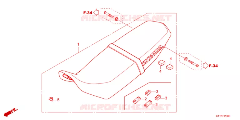 ZITTING/ZITTING KAP Honda MOTO 250 CRF 2023  CRF250LDAP