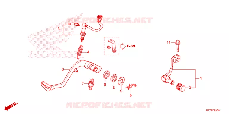 PEDAAL Honda MOTO 250 CRF 2023  CRF250LRAP