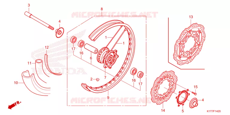 VOOR WIEL Honda MOTO 250 CRF 2023  CRF250LRAP