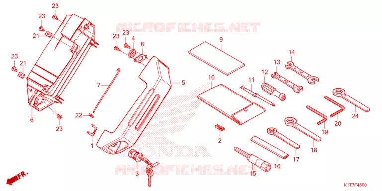 GEREEDSCHAP/GEREEDSCHAP BOX Honda MOTO 250 CRF 2023  CRF250LRAP